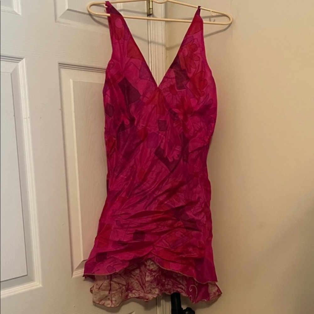 Y2K Elegant Pink Chemise